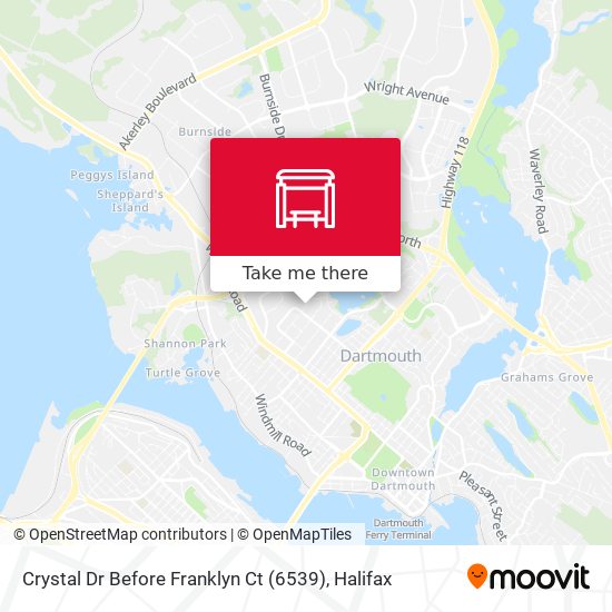 Crystal Dr Before Franklyn Ct (6539) map