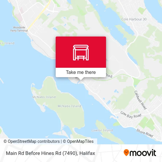 Main Rd Before Hines Rd (7490) map