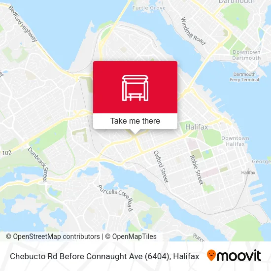 Chebucto Rd Before Connaught Ave (6404) map