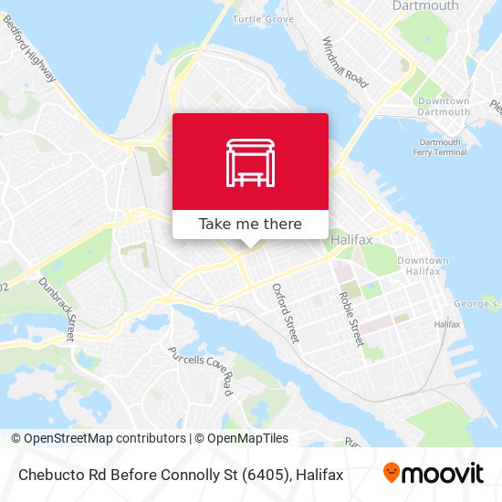 Chebucto Rd Before Connolly St (6405) map