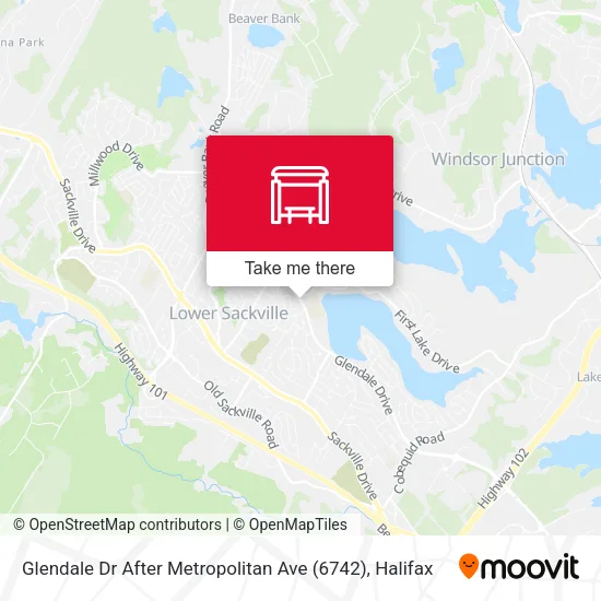 Glendale Dr After Metropolitan Ave (6742) map