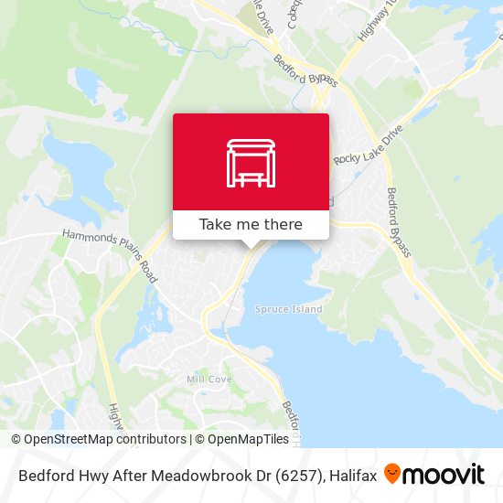 Bedford Hwy After Meadowbrook Dr (6257) map