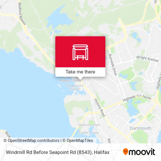 Windmill Rd Before Seapoint Rd (8543) map