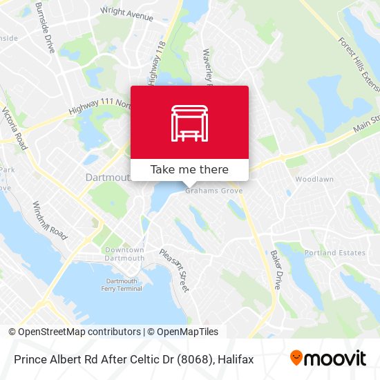 Prince Albert Rd After Celtic Dr (8068) map