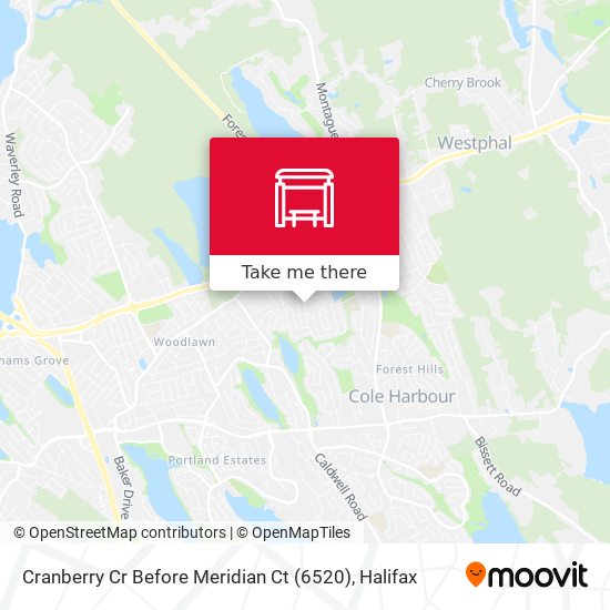 Cranberry Cr Before Meridian Ct (6520) map