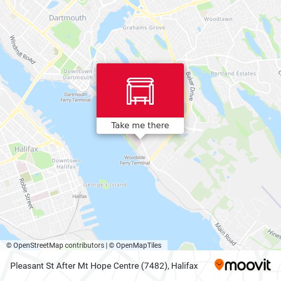 Pleasant St After Mt Hope Centre (7482) map