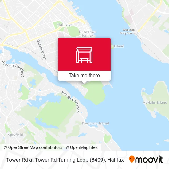 Tower Rd at Tower Rd Turning Loop (8409) map