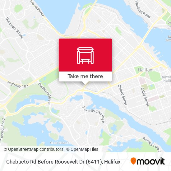 Chebucto Rd Before Roosevelt Dr (6411) map