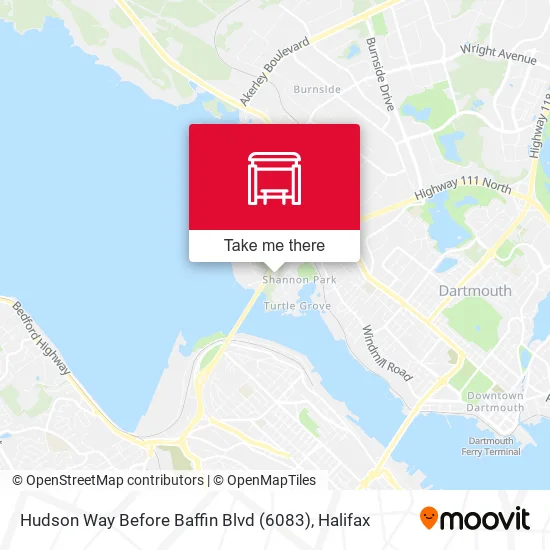 Hudson Way Before Baffin Blvd (6083) map