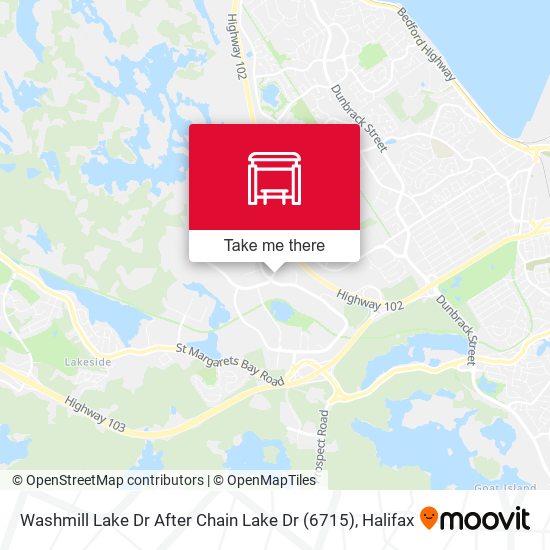 Washmill Lake Dr After Chain Lake Dr (6715) map