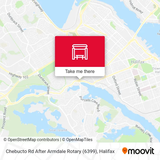 Chebucto Rd After Armdale Rotary (6399) map