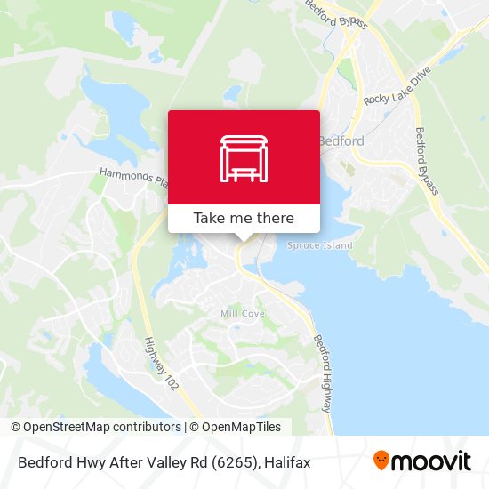 Bedford Hwy After Valley Rd (6265) map