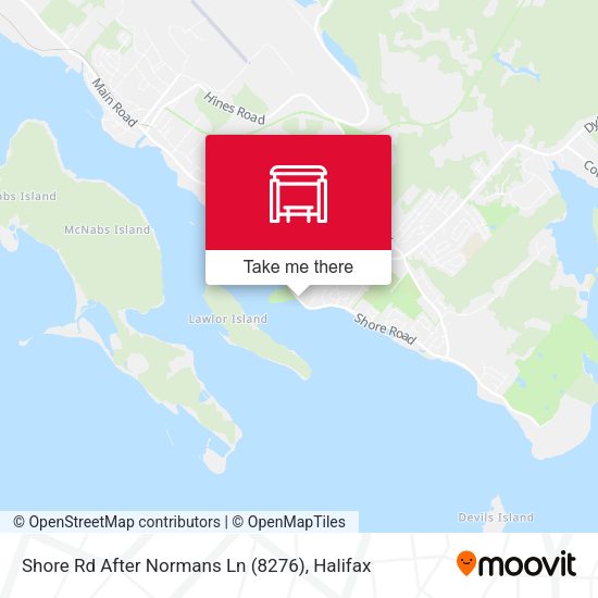 Shore Rd After Normans Ln (8276) map
