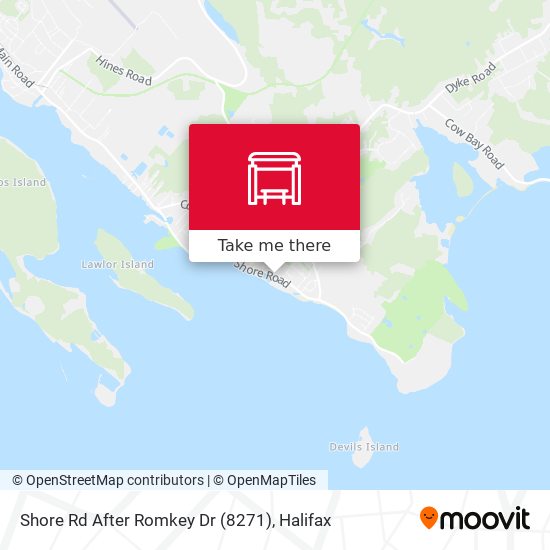 Shore Rd After Romkey Dr (8271) map