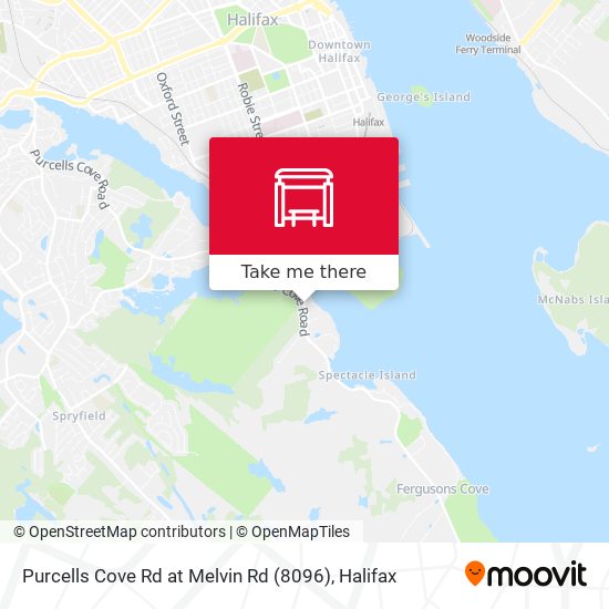 Purcells Cove Rd at Melvin Rd (8096) map