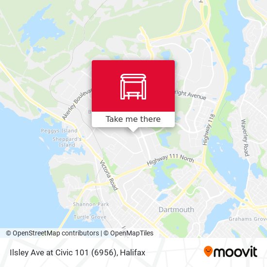 Ilsley Ave at Civic 101 (6956) map