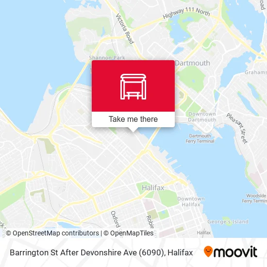 Barrington St After Devonshire Ave (6090) map