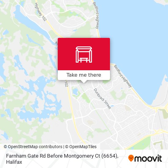 Farnham Gate Rd Before Montgomery Ct (6654) map