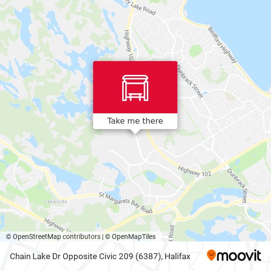 Chain Lake Dr Opposite Civic 209 (6387) map