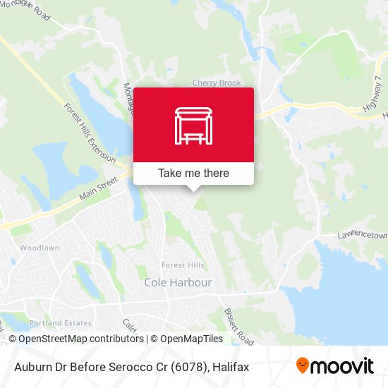 Auburn Dr Before Serocco Cr (6078) map