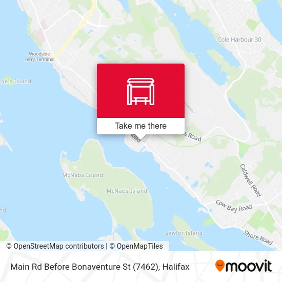 Main Rd Before Bonaventure St (7462) map