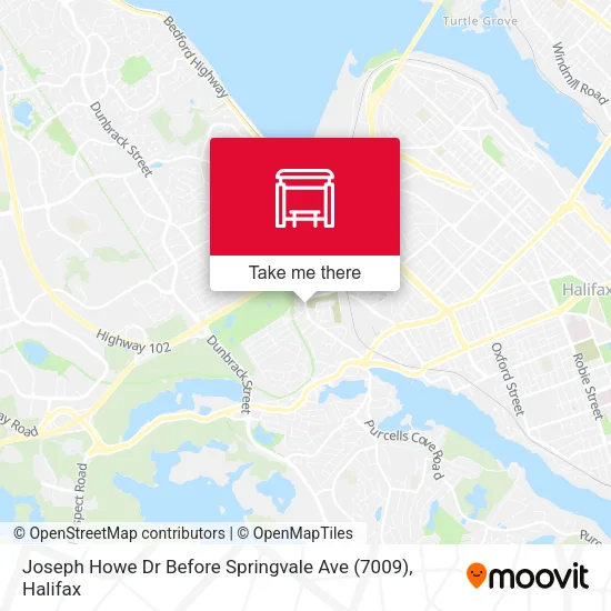 Joseph Howe Dr Before Springvale Ave (7009) map
