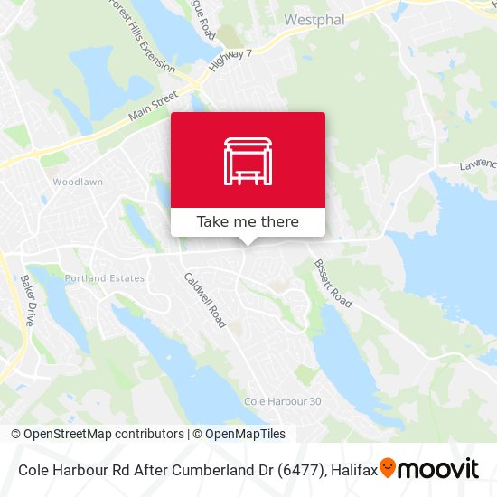 Cole Harbour Rd After Cumberland Dr (6477) map