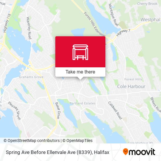 Spring Ave Before Ellenvale Ave (8339) map