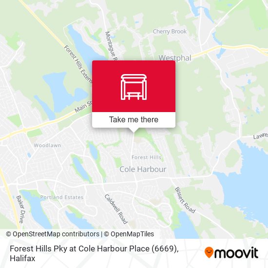 Forest Hills Pky at Cole Harbour Place (6669) map