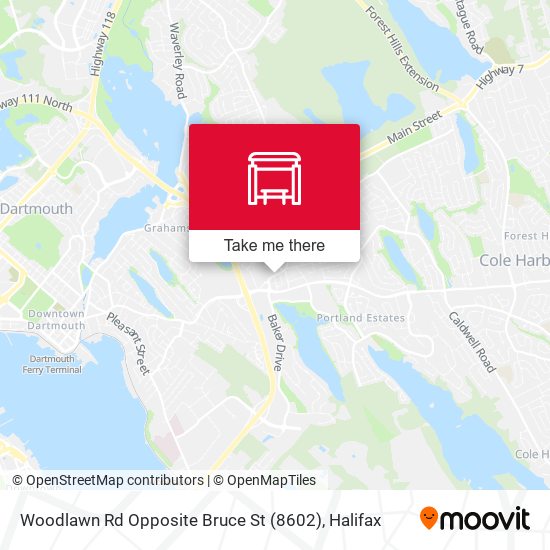 Woodlawn Rd Opposite Bruce St (8602) map