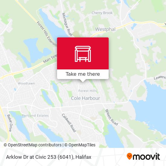 Arklow Dr at Civic 253 (6041) map