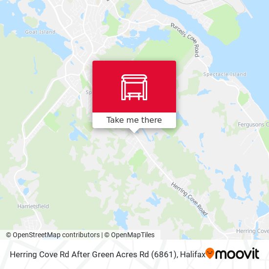 Herring Cove Rd After Green Acres Rd (6861) map
