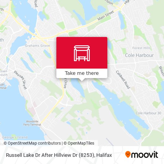 Russell Lake Dr After Hillview Dr (8253) map