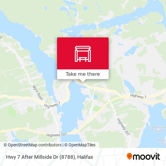 Hwy 7 After Millside Dr (8788) map