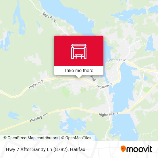 Hwy 7 After Sandy Ln (8782) map