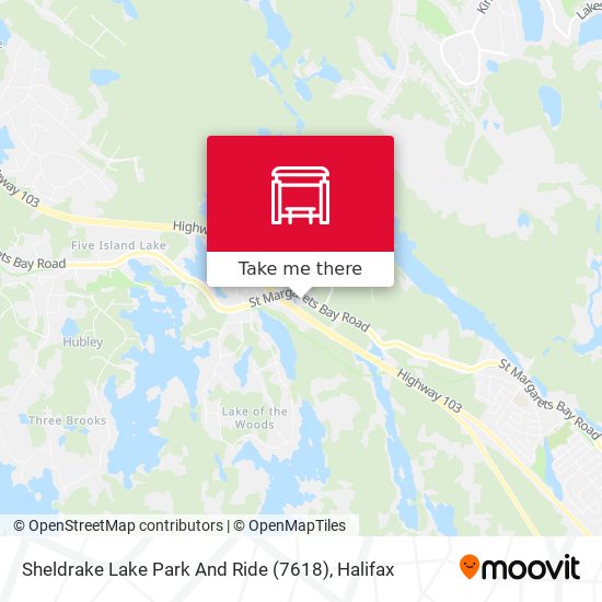 Sheldrake Lake Park And Ride (7618) map