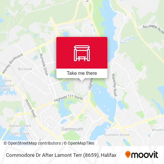 Commodore Dr After Lamont Terr (8659) map