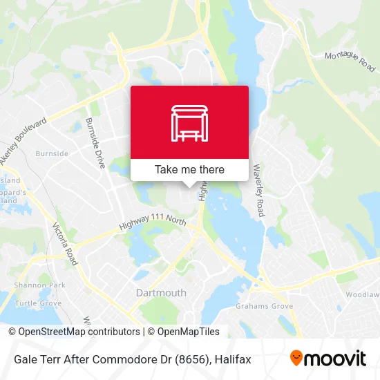 Gale Terr After Commodore Dr (8656) map