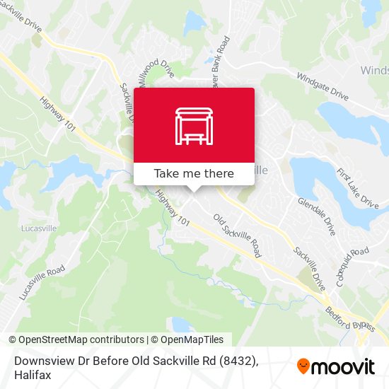 Downsview Dr Before Old Sackville Rd (8432) map