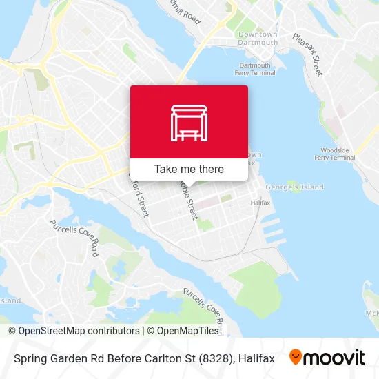 Spring Garden Rd Before Carlton St (8328) map