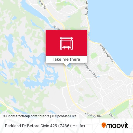 Parkland Dr Before Civic 429 (7436) map