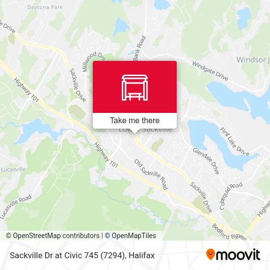Sackville Dr at Civic 745 (7294) map