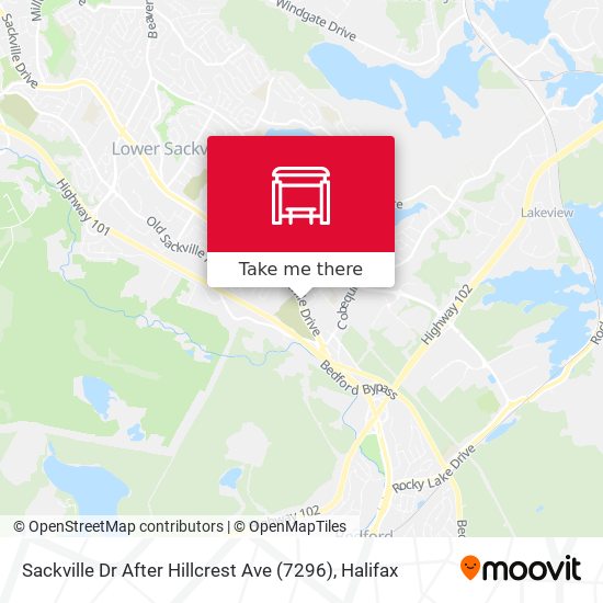 Sackville Dr After Hillcrest Ave (7296) map