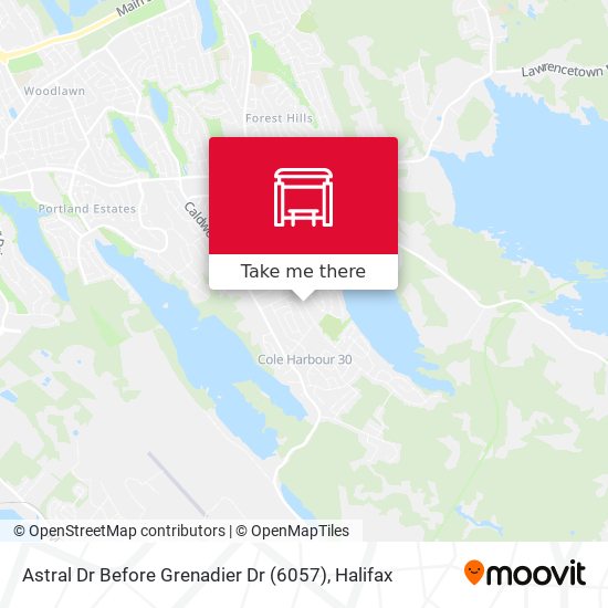 Astral Dr Before Grenadier Dr (6057) map