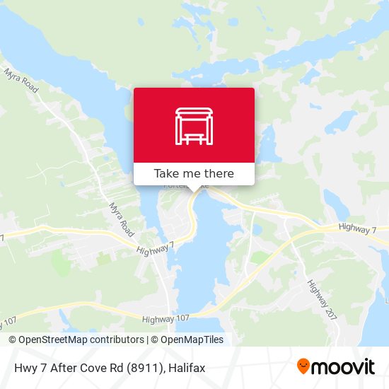 Hwy 7 After Cove Rd (8911) map