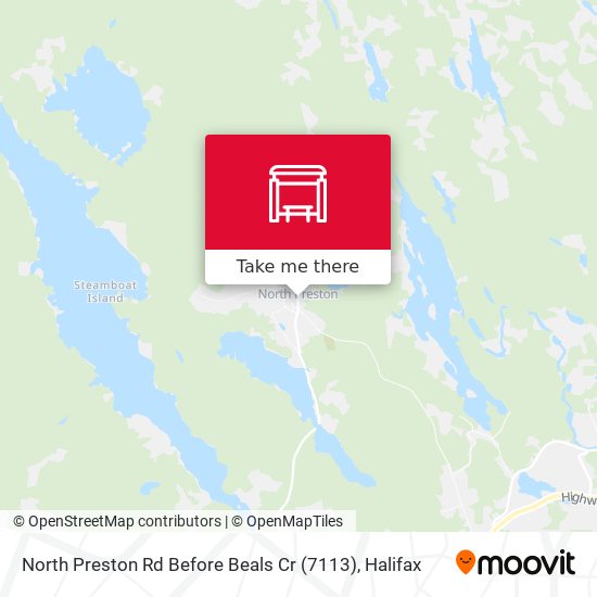 North Preston Rd Before Beals Cr (7113) map