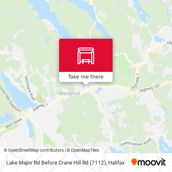 Lake Major Rd Before Crane Hill Rd (7112) plan