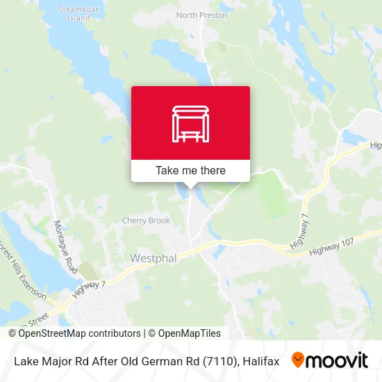 Lake Major Rd After Old German Rd (7110) map