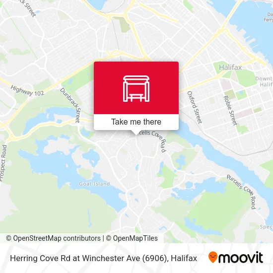 Herring Cove Rd at Winchester Ave (6906) map