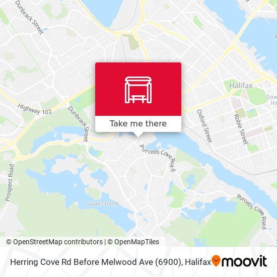 Herring Cove Rd Before Melwood Ave (6900) map